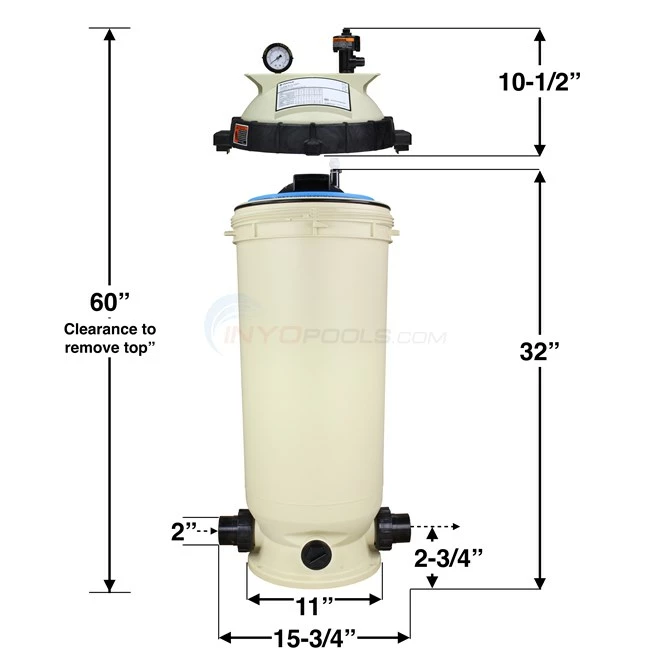 Pentair Clean & Clear Cartridge Filter, 100 Sq. Ft. - EC-160316 - Image 6