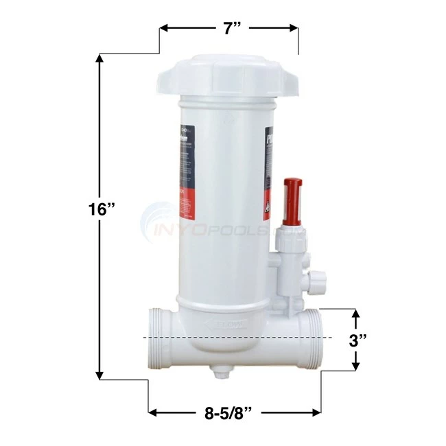 CMP POWERclean Ultra In-Line Chlorinator, 5Lbs. Capacity, Clear Lid - 25280-100-000 - Image 5