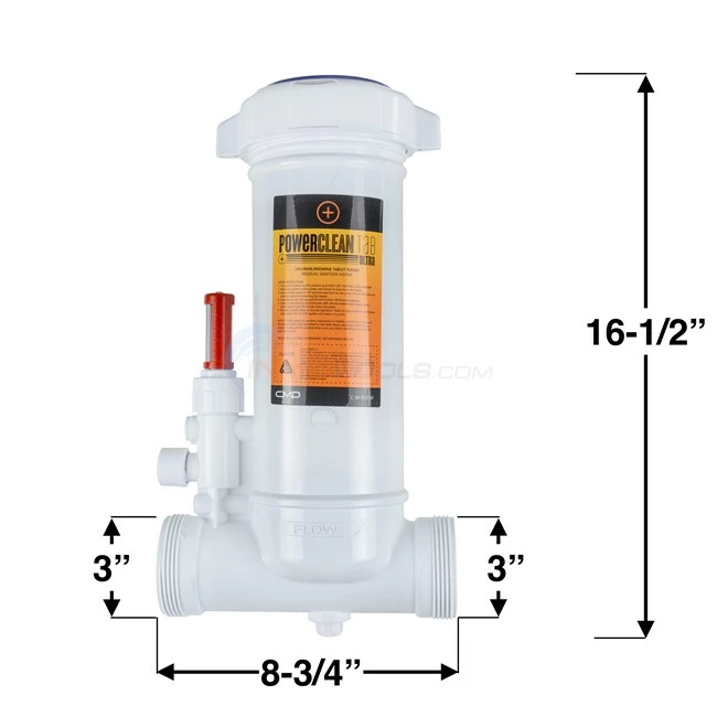 CMP Powerclean Ultra In-Line Chlorinator, 5Lbs Capacity, Clear Plastic Lid - 25280-109-000 - Image 6