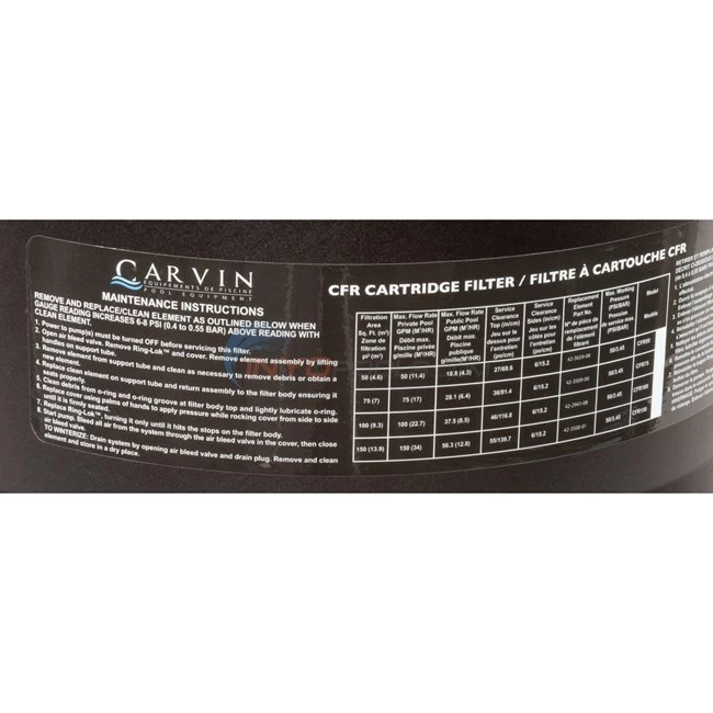 Jacuzzi CFR-150 Cartridge Filter - 94222775 - Image 3
