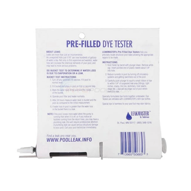 Anderson Pre-Filled Dye Pool Leak Tester, Blue - DT601 - Image 3