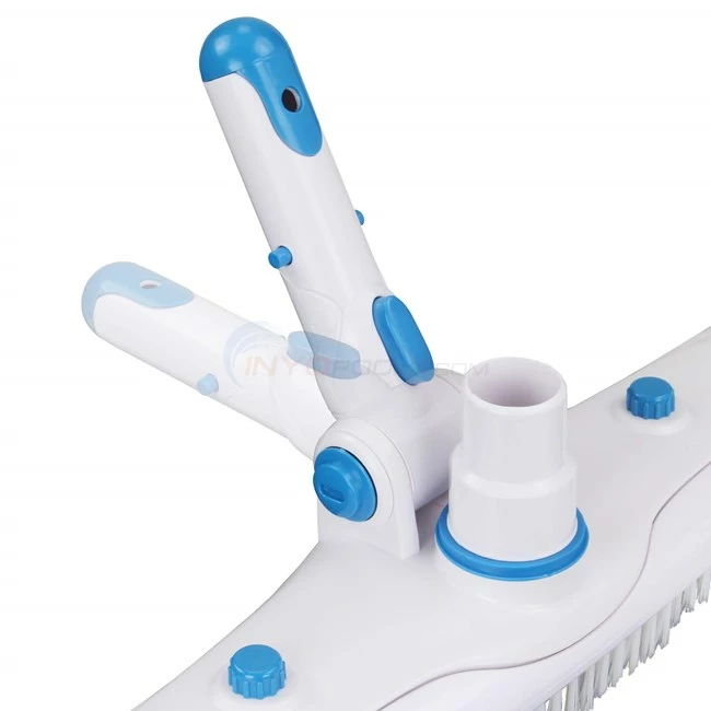 Pureline 10" Deluxe Pool Brush With Easy Button - PL0076 - Image 2