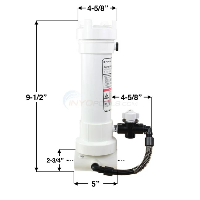 Pentair Rainbow 320 Automatic In-Line Chlorine & Bromine Feeder - R171096 - Image 6