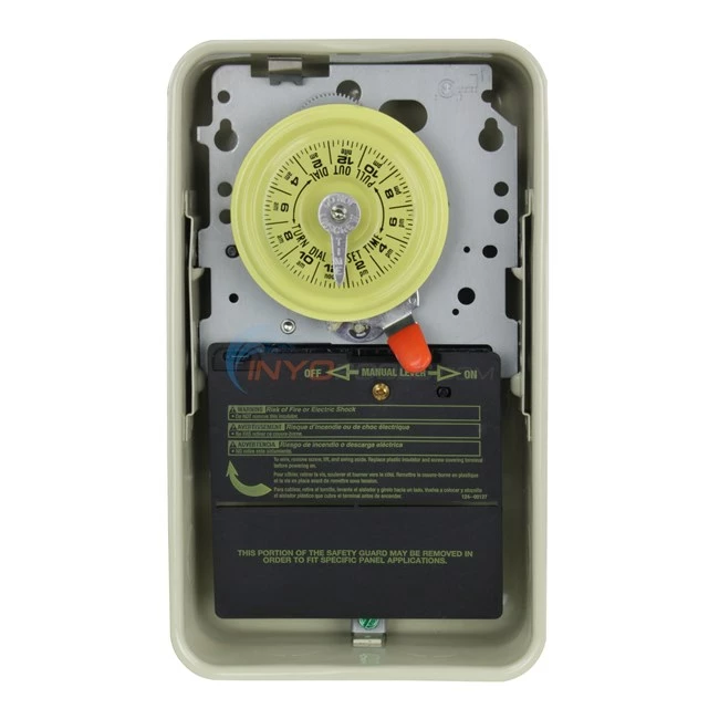Intermatic T104R3 Time Switch, 24 Hour, 220V, Metal Enclosure, Beige - Image 2